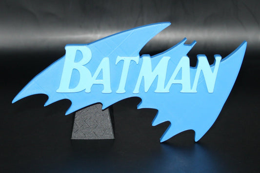 Batman 3D printed Logo Sign Wall Desk Shelf Art