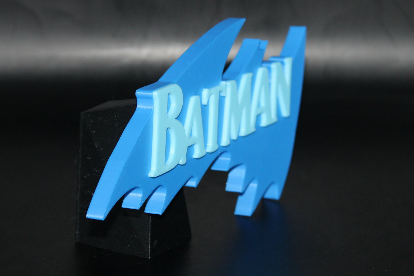 Batman 3D printed Logo Sign Wall Desk Shelf Art