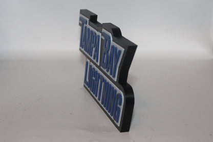 Tampa Bay Lightning 3D printed Logo Sign Wall Desk Shelf Art
