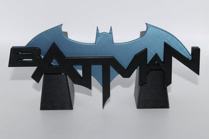 Batman 3D printed Logo Sign Wall Desk Shelf Art