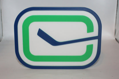 Vancouver Canucks 3D printed Logo Sign Wall Desk Shelf Art