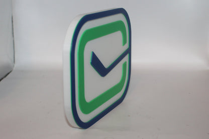 Vancouver Canucks 3D printed Logo Sign Wall Desk Shelf Art