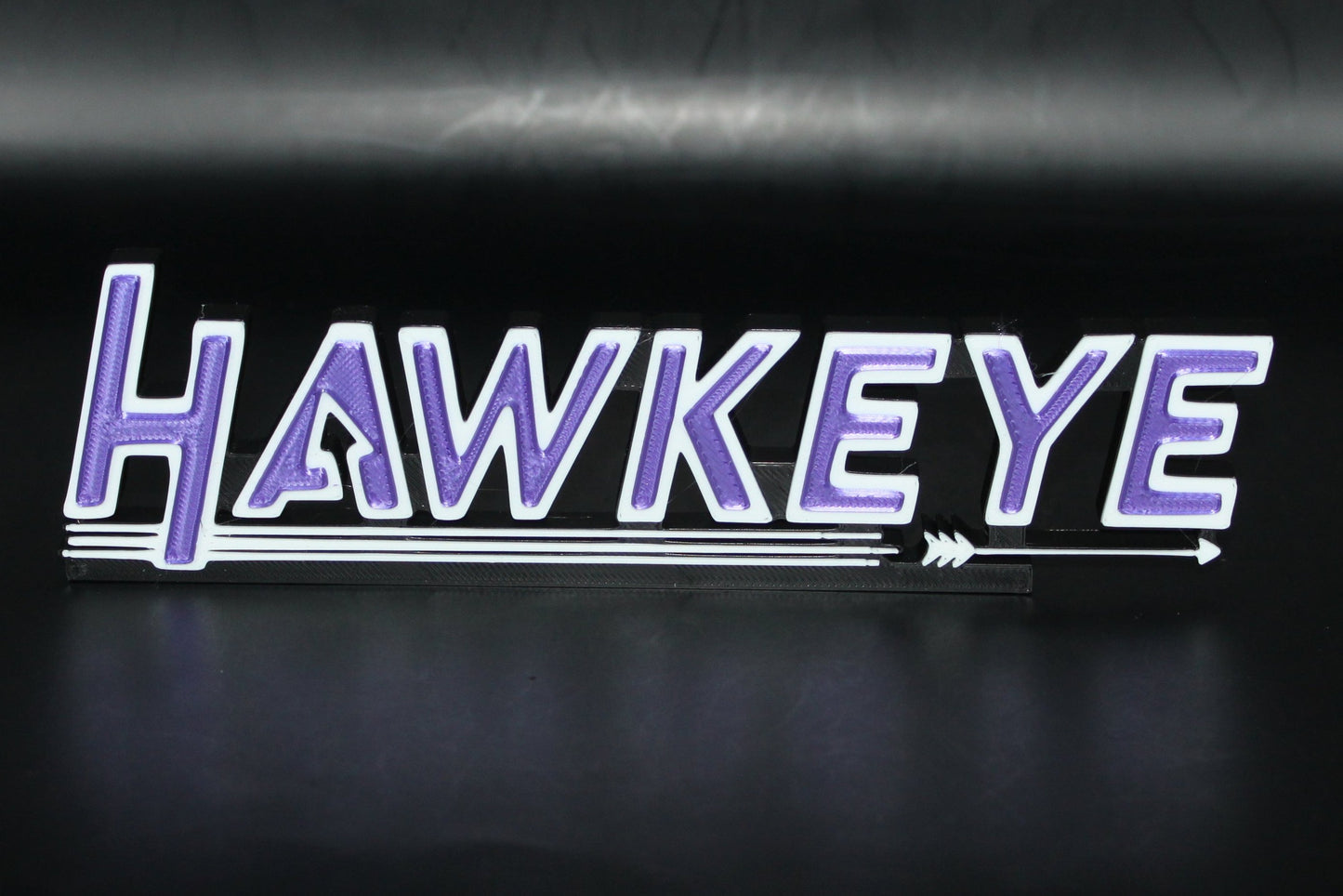 Hawkeye 3D printed Logo Sign Wall Desk Shelf Art