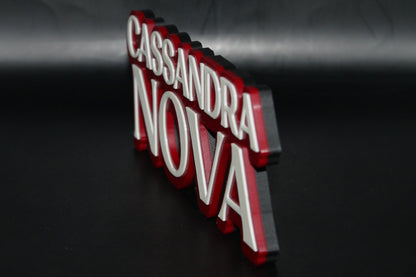 Cassandra Nova 3D printed Logo Sign Wall Desk Shelf Art