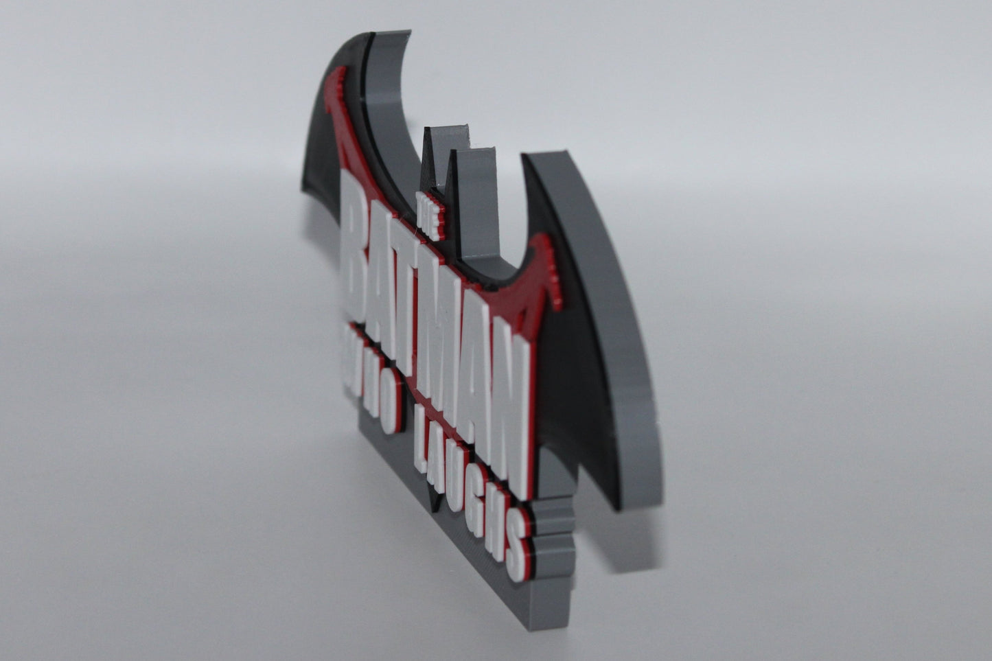 The Batman who laughs 3D printed Logo Sign Wall Desk Shelf Art