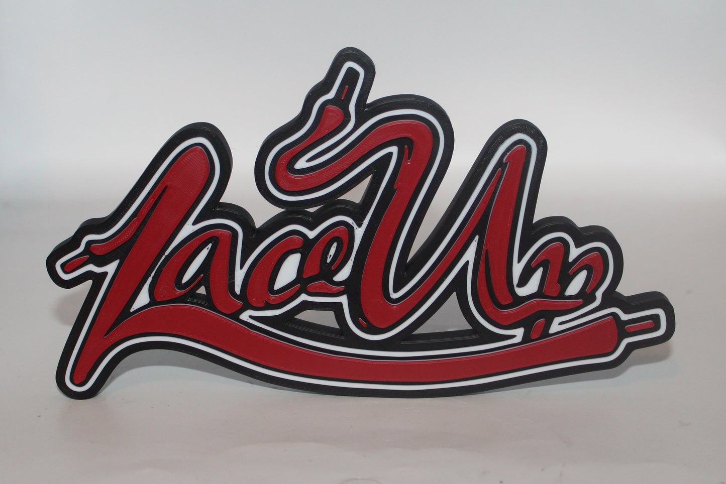Lace Up, MGK 3D printed Logo Sign Wall Desk Shelf Art