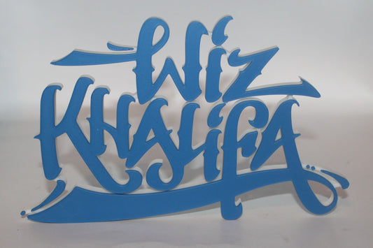 Wiz Khalifa 3D printed Logo Sign Wall Desk Shelf Art