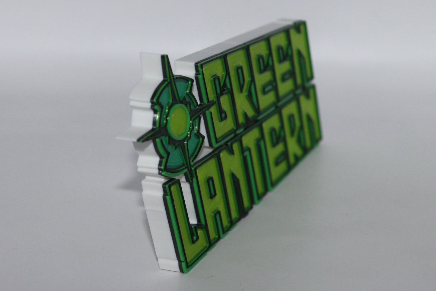 Green Lantern 3D printed Logo Sign Wall Desk Shelf Art