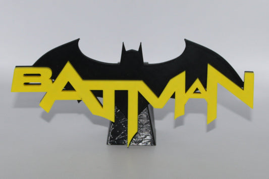 Batman 3D printed Logo Sign Wall Desk Shelf Art