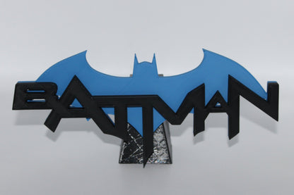 Batman 3D printed Logo Sign Wall Desk Shelf Art