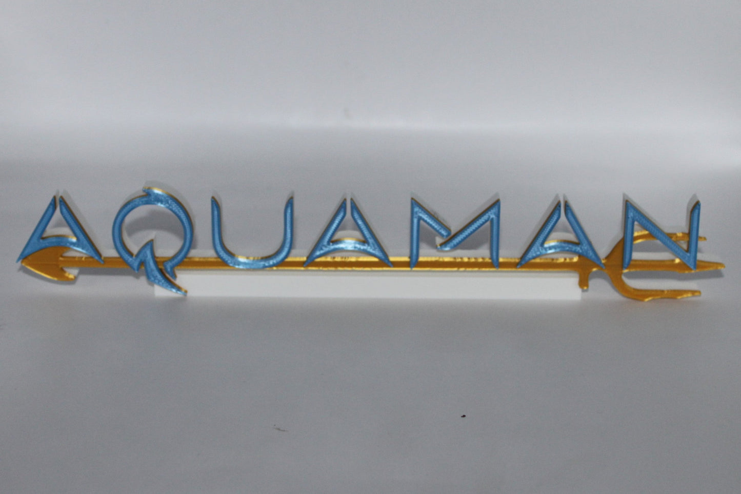 Aquaman 3D printed Logo Sign Wall Desk Shelf Art