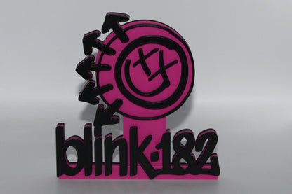 Blink 182 3D printed Logo Sign Wall Desk Shelf Art