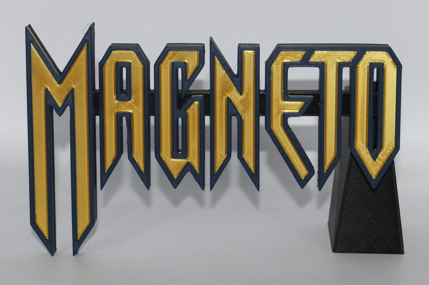 Magneto 3D printed Logo Sign Wall Desk Shelf Art