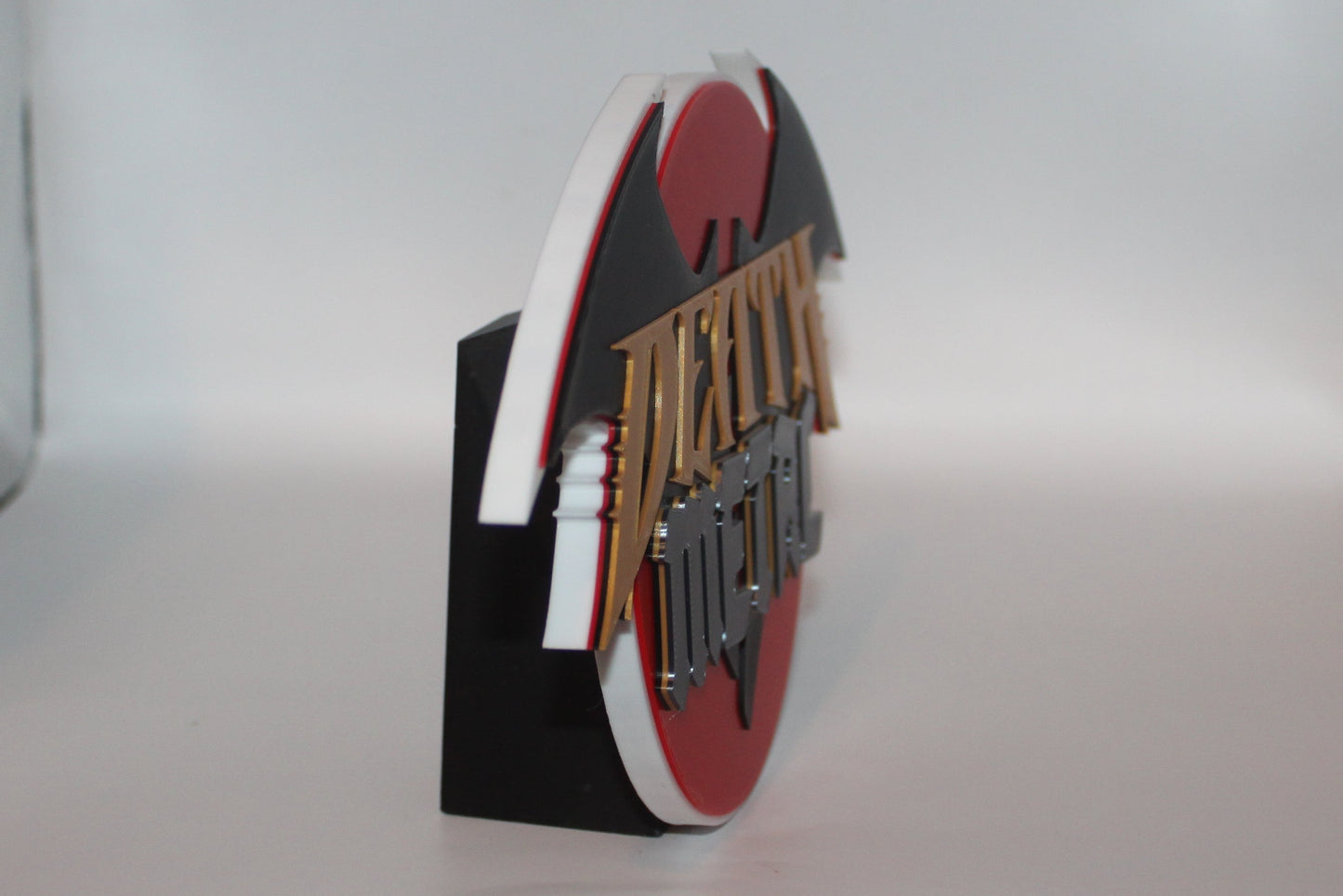 Batman Dark Nights Metal 3D printed Logo Sign Wall Desk Shelf Art