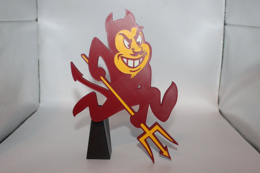 Arizona State University Sun Devils 3D printed Logo Sign Wall Desk Shelf Art