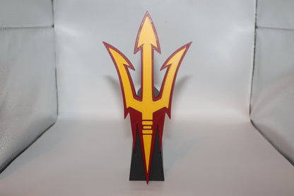 Arizona State Sun Devils 3D printed Logo Sign Wall Desk Shelf Art