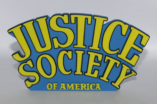 Justice Society of America 3D printed Logo Sign Wall Desk Shelf Art