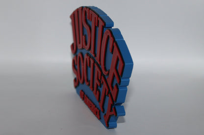 Justice Society of America 3D printed Logo Sign Wall Desk Shelf Art