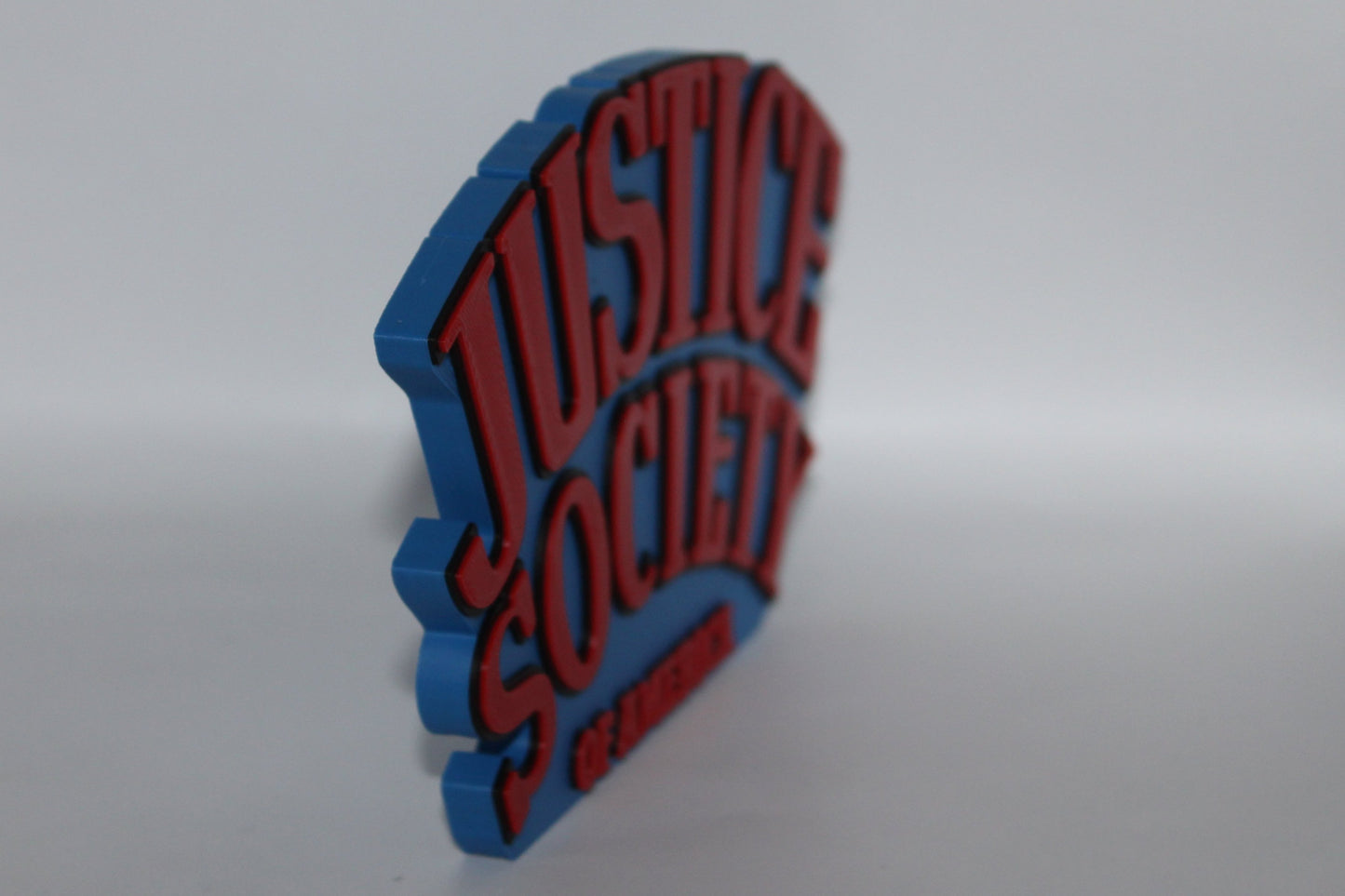 Justice Society of America 3D printed Logo Sign Wall Desk Shelf Art