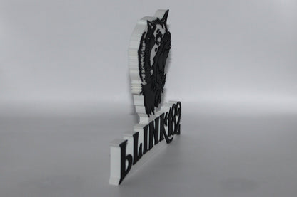 Blink 182 Dogs Eating Dogs 3D printed Logo Sign Wall Desk Shelf Art