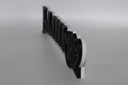 Blink 182 3D printed Logo Sign Wall Desk Shelf Art