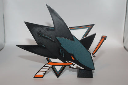 San Jose Sharks 3D printed Logo Sign Wall Desk Shelf Art