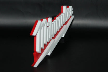 Milwaukee 3D printed Logo Sign Wall Desk Shelf Art