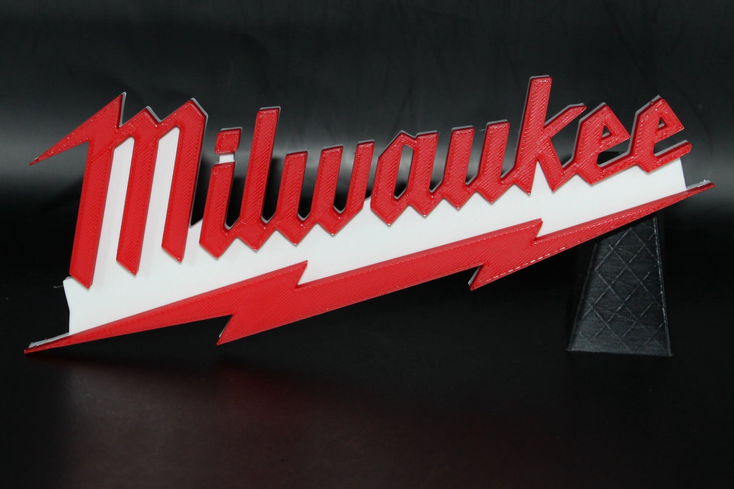 Milwaukee 3D printed Logo Sign Wall Desk Shelf Art