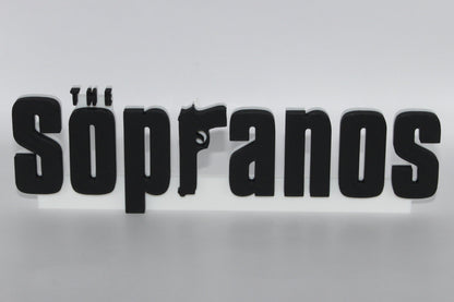 The Sopranos 3D printed Logo Sign Wall Desk Shelf Art