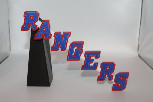 New York Rangers 3D printed Logo Sign Wall Desk Shelf Art
