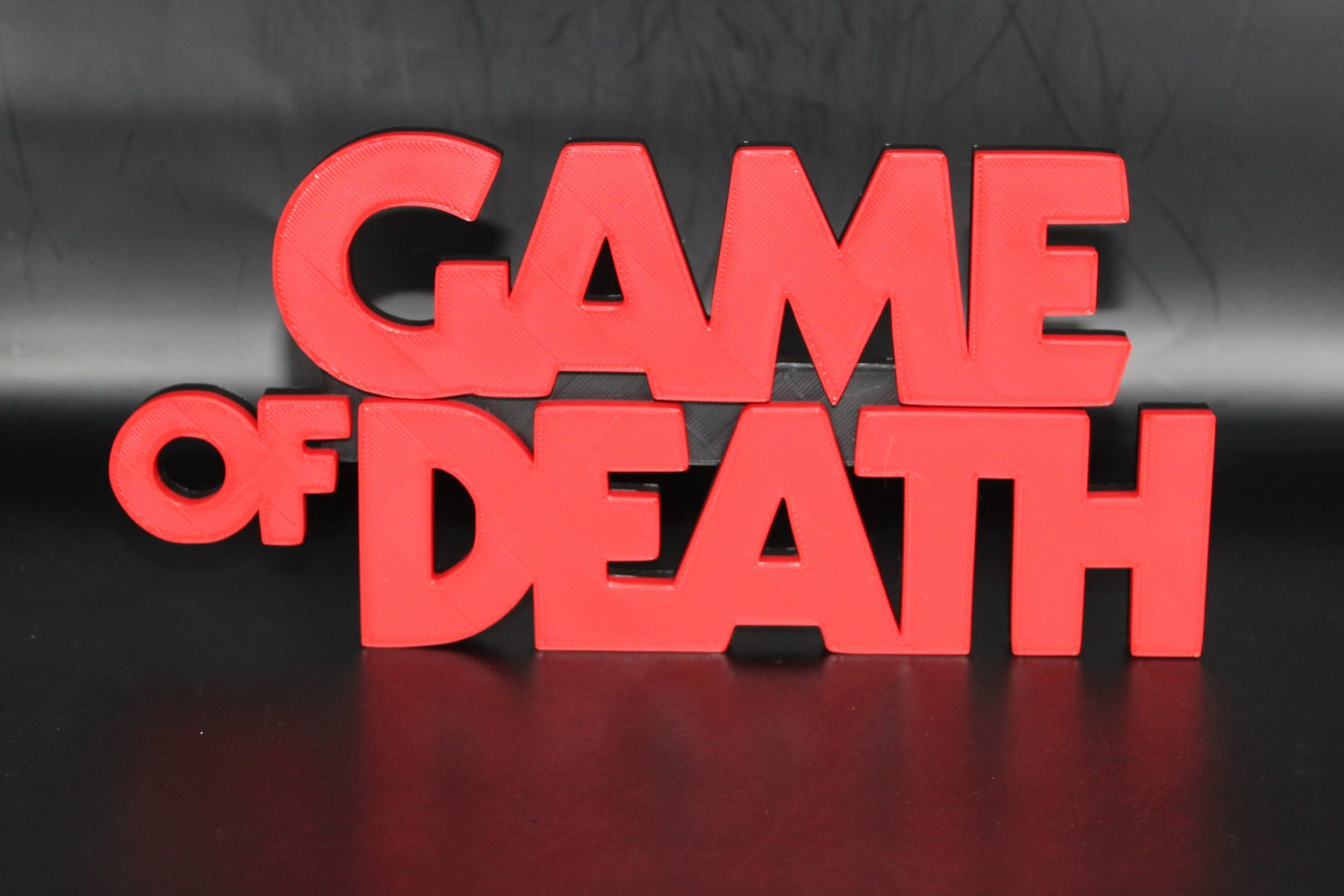 Game Of Death - Bruce Lee 3D printed Logo Sign Wall Desk Shelf Art