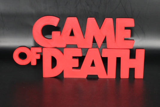 Game Of Death - Bruce Lee 3D printed Logo Sign Wall Desk Shelf Art