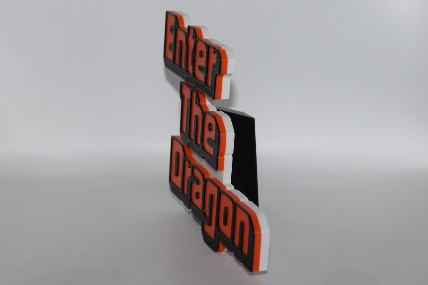 Enter The Dragon - Bruce Lee - 3D printed Logo Sign Wall Desk Shelf Art