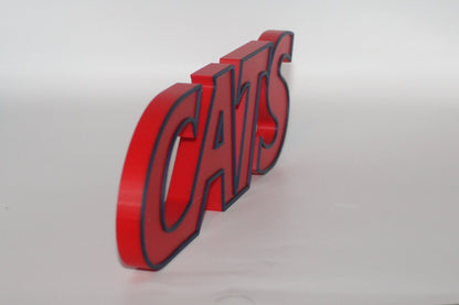 Arizona Wildcats 3D printed Logo Sign Wall Desk Shelf Art