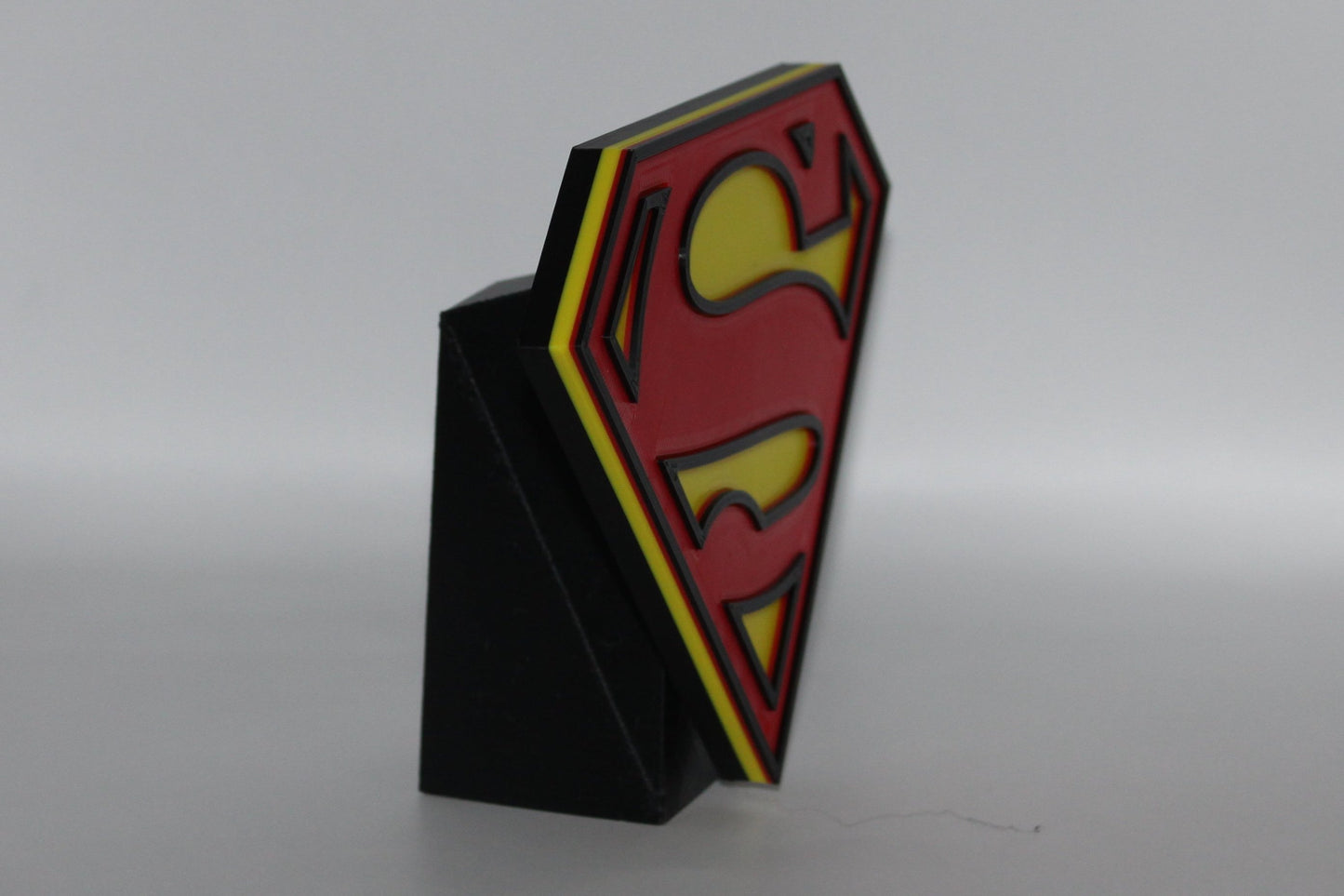 Superman 3D printed Logo Sign Wall Desk Shelf Art