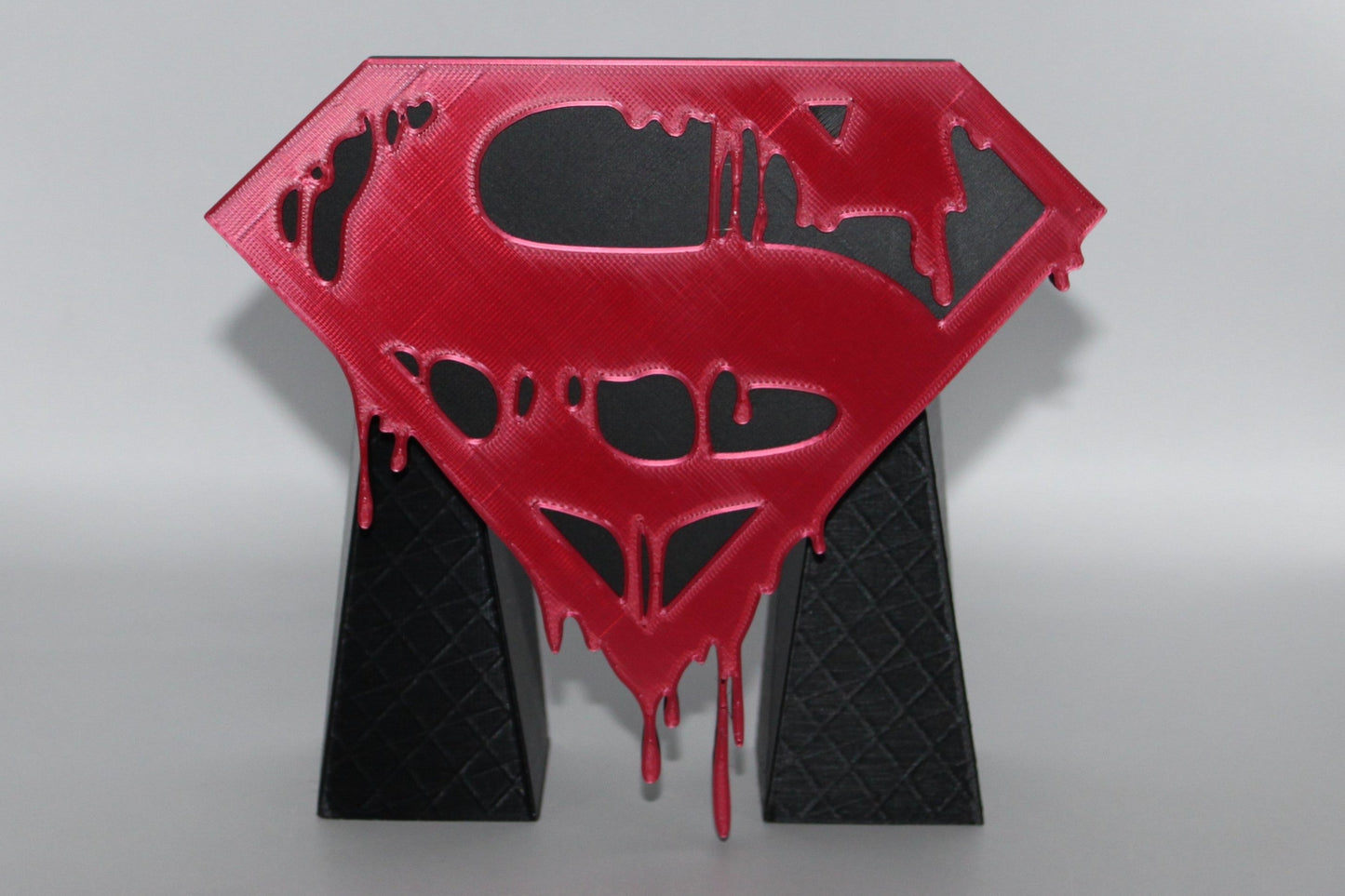 Superman 3D printed Logo Sign Wall Desk Shelf Art