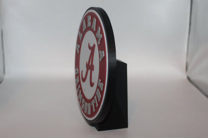 Alabama Crimson Tide 3D printed Logo Sign Wall Desk Shelf Art