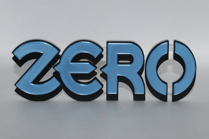 Zero 3D printed Logo Sign Wall Desk Shelf Art