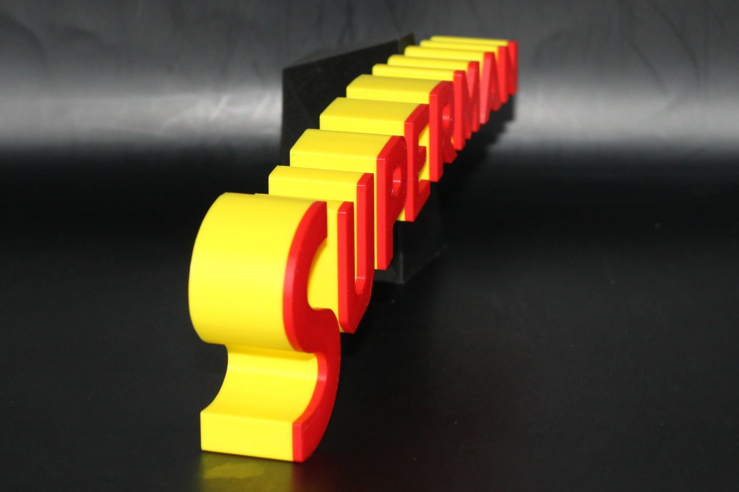 Superman 3D printed Logo Sign Wall Desk Shelf Art