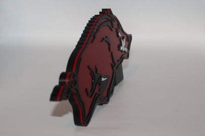 Arkansas Razorbacks 3D printed Logo Sign Wall Desk Shelf Art