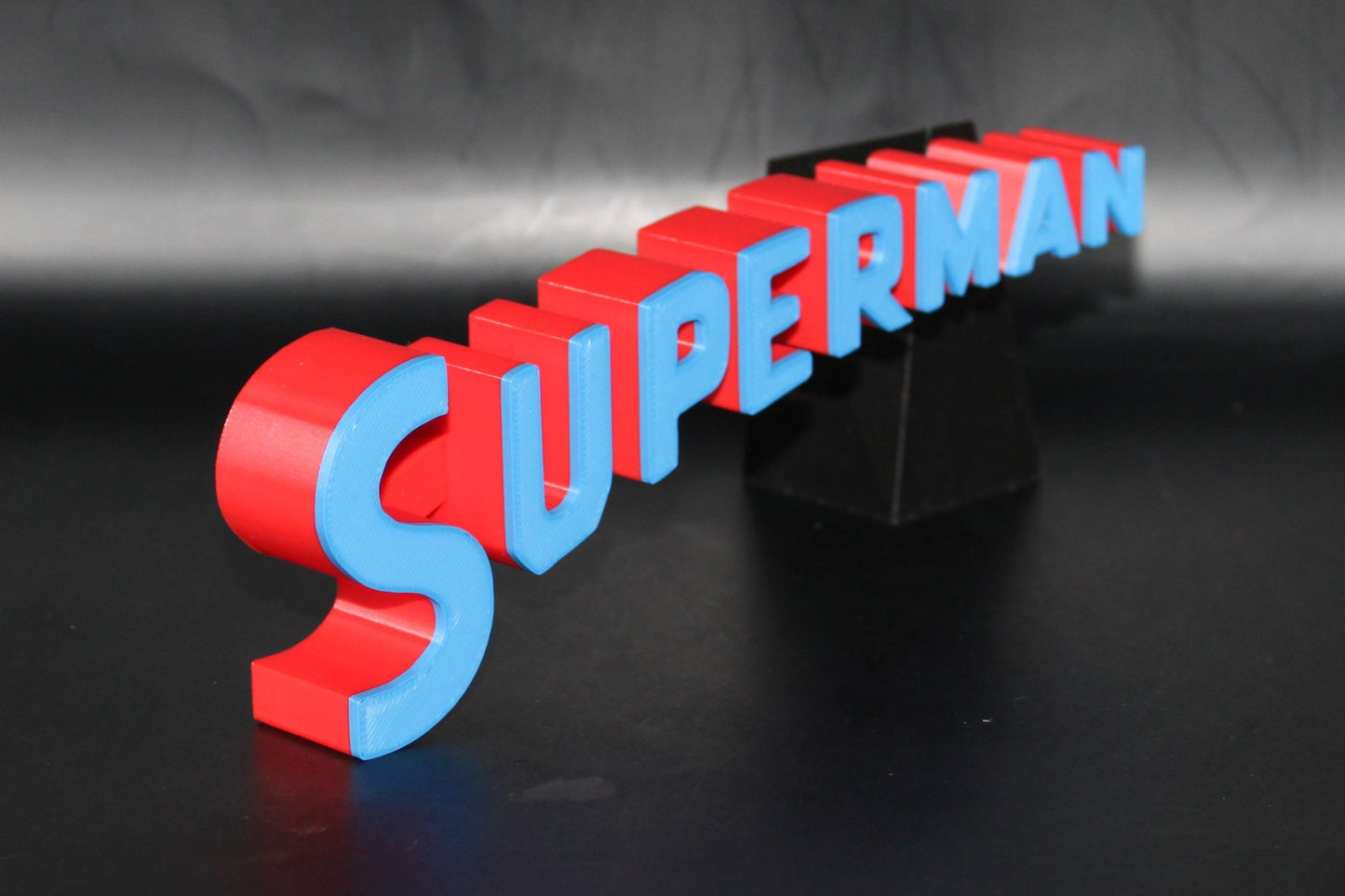 Superman 3D printed Logo Sign Wall Desk Shelf Art