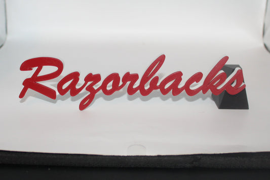 Arkansas Razorbacks 3D printed Logo Sign Wall Desk Shelf Art