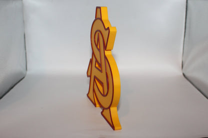 Arizona State Sun Devils 3D printed Logo Sign Wall Desk Shelf Art