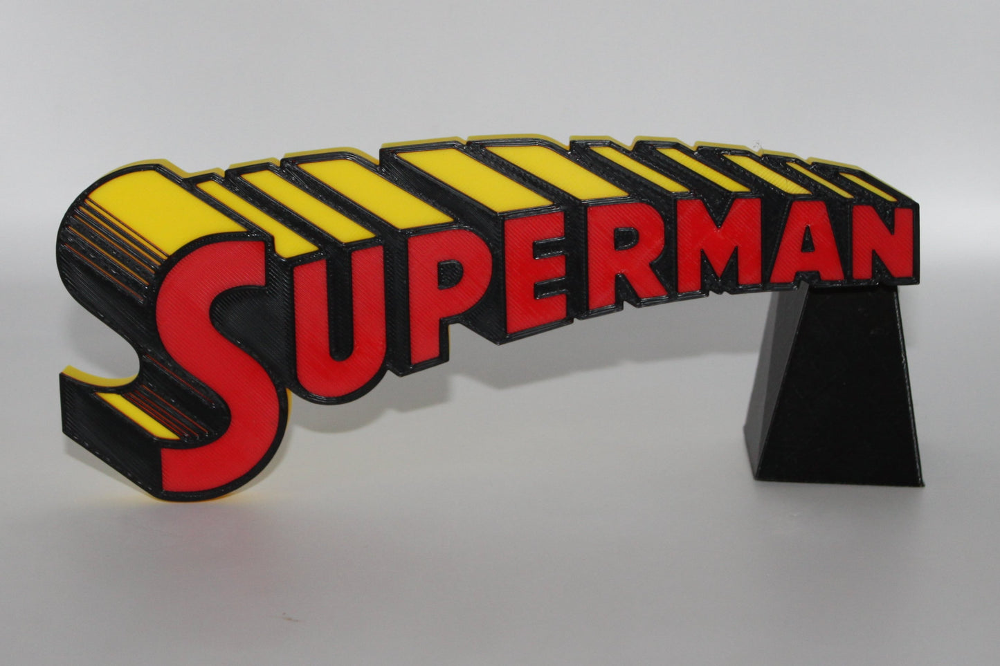 Superman 3D printed Logo Sign Wall Desk Shelf Art