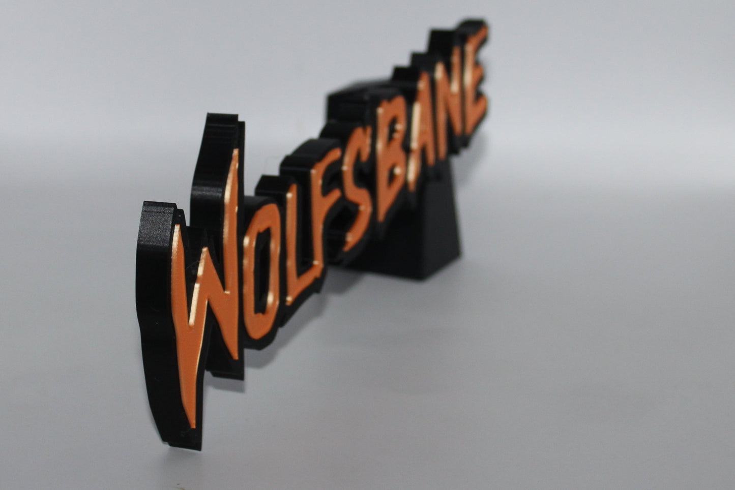 Wolfsbane 3D printed Logo Sign Wall Desk Shelf Art