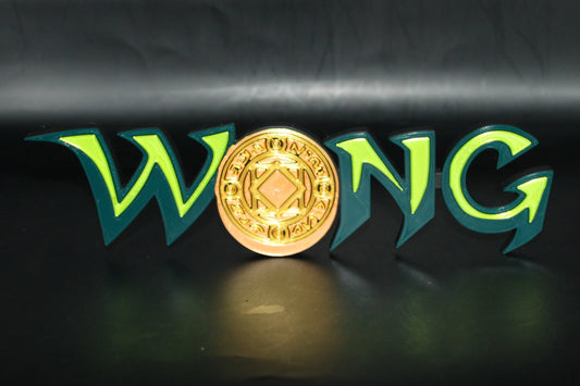 Wong 3D printed Logo Sign Wall Desk Shelf Art