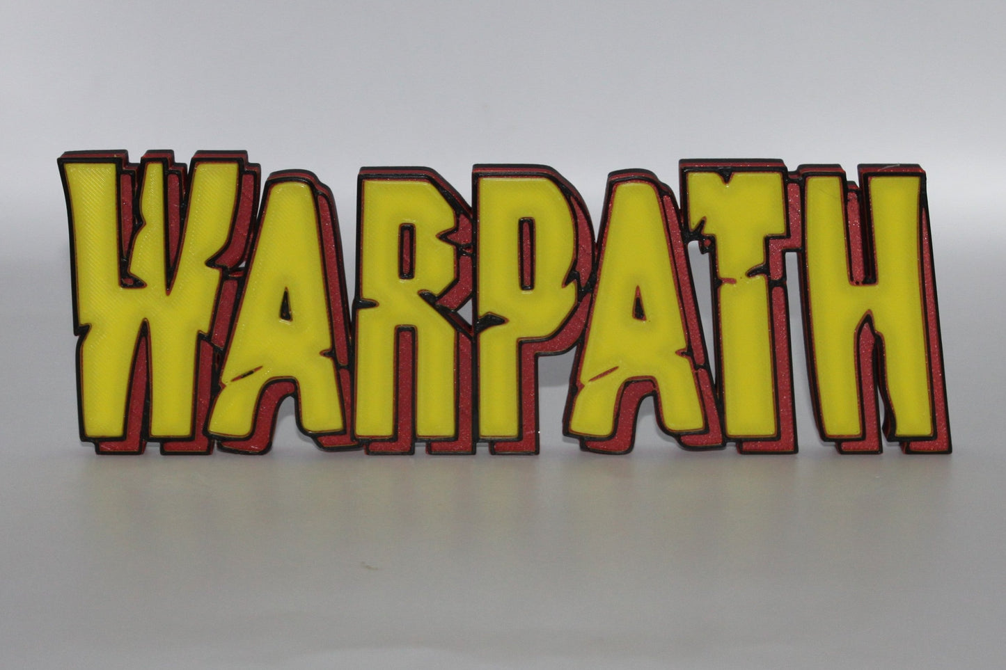 Warpath 3D printed Logo Sign Wall Desk Shelf Art