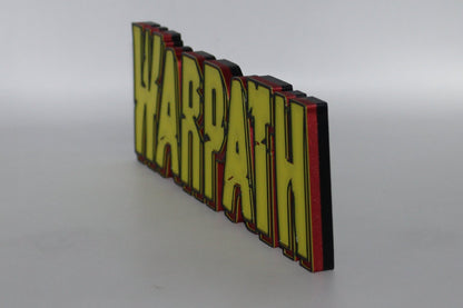 Warpath 3D printed Logo Sign Wall Desk Shelf Art