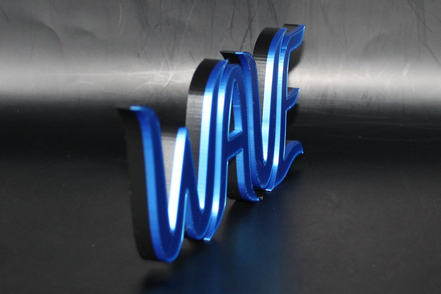 Wave 3D printed Logo Sign Wall Desk Shelf Art