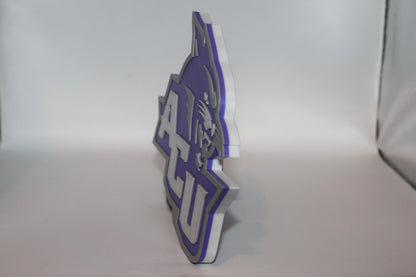 Abilene Christian Wildcats 3D printed Logo Sign Wall Desk Shelf Art
